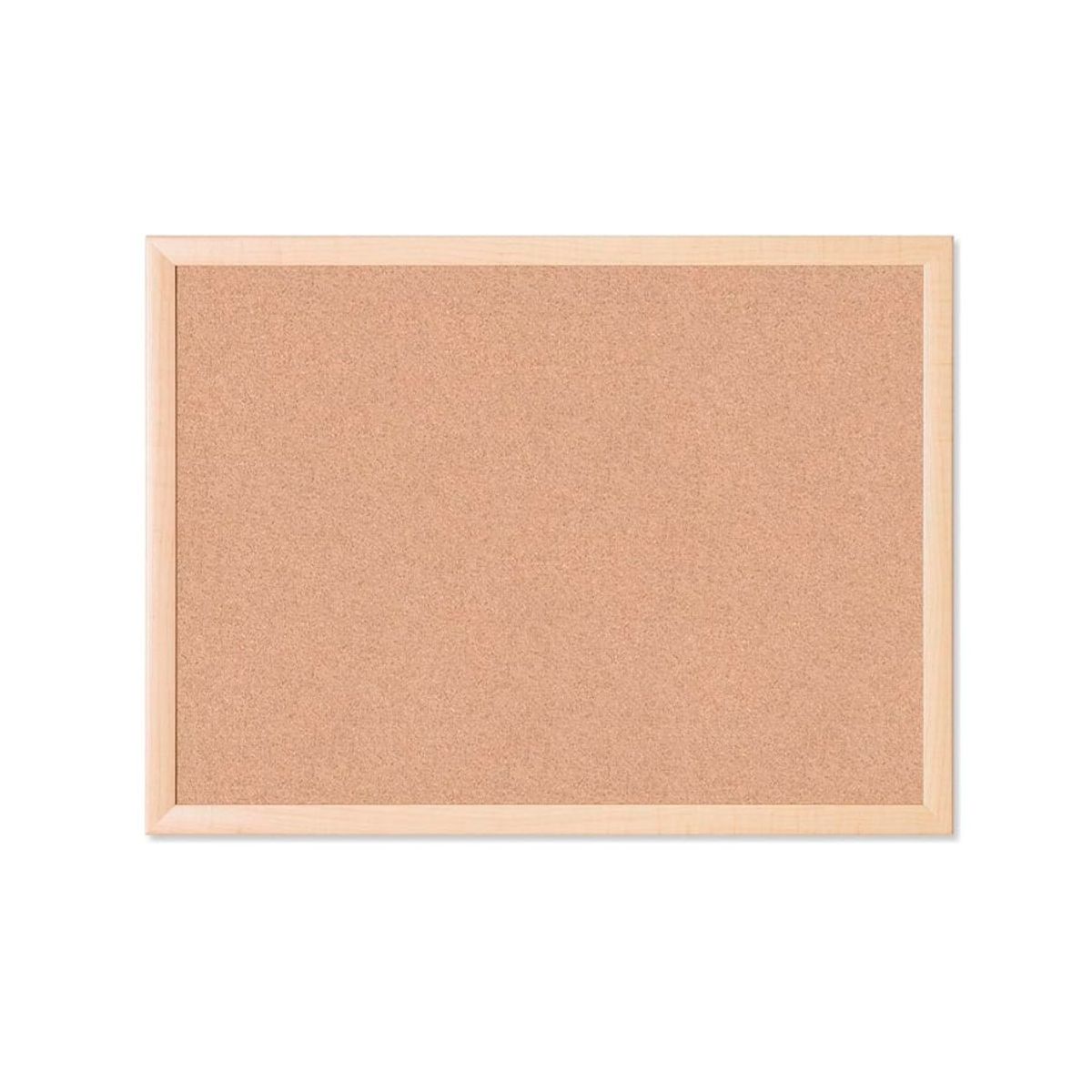 GENERICO - Pizarra Corcho 60 X 90 Borde Madera Premium + Pack Fijadores