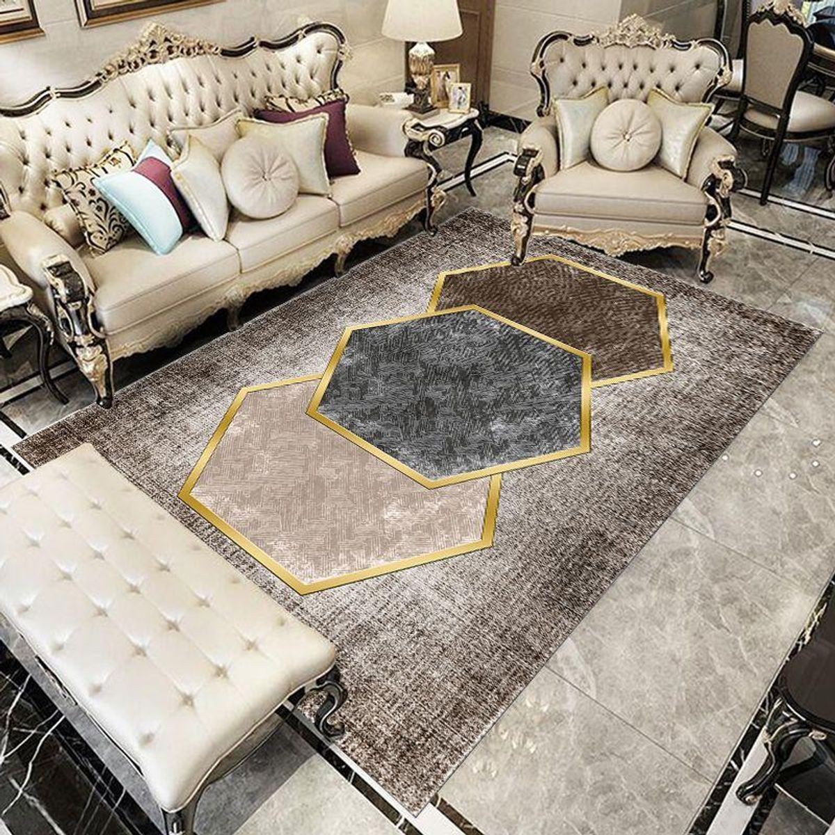 GENERICO - ALFOMBRAS RECTANGULAR CON DISEÑO 200X240 CM ILUSION 3D