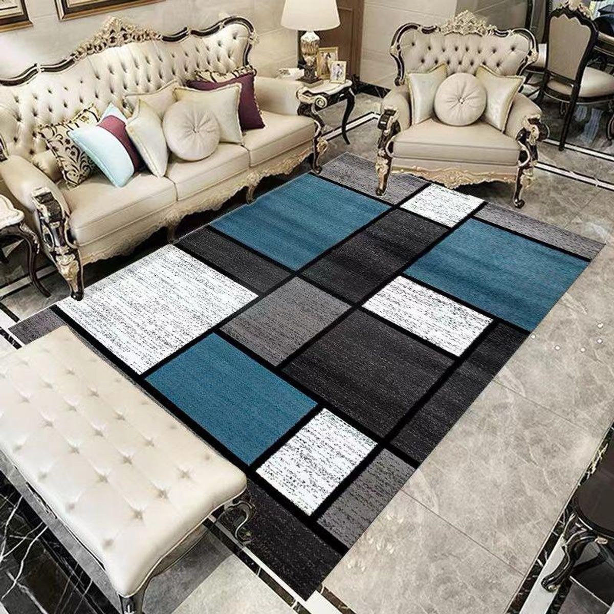 GENERICO - ALFOMBRAS RECTANGULAR CON DISEÑO 200X240 CM ILUSION 3D