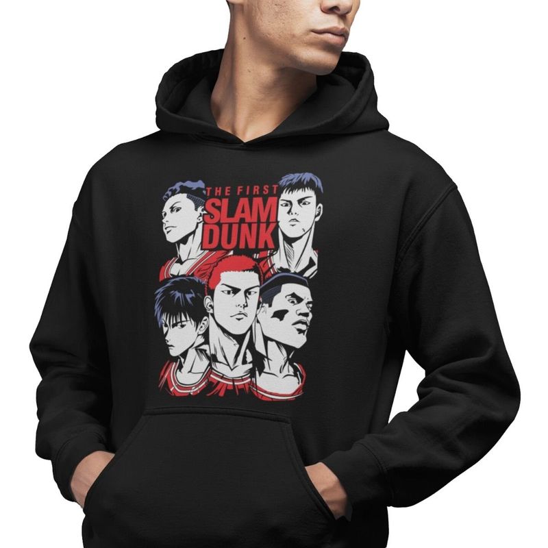 GENERICO - Polerón Animé Slam Dunk The First Shohoku Sakuragi Rukawa