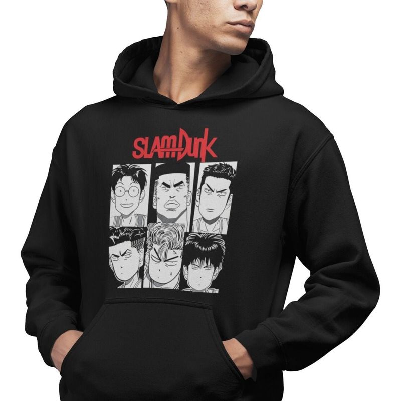 GENERICO - Polerón Animé Slam Dunk Angry Shohoku Sakuragi Rukawa