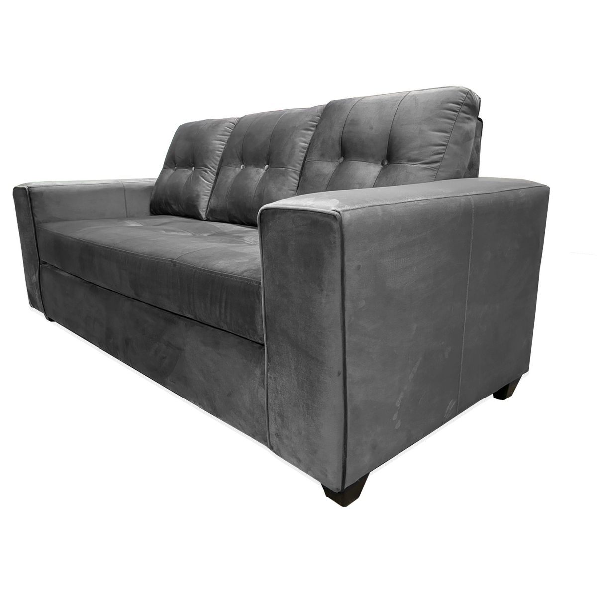 GENERICO - Sofá 3 cuerpos Martina Felpa Gris