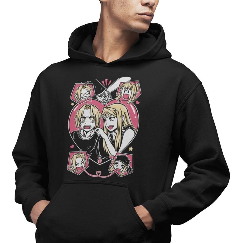 GENERICO - Polerón Animé Fullmetal Alchemist Edward Elric & Winry