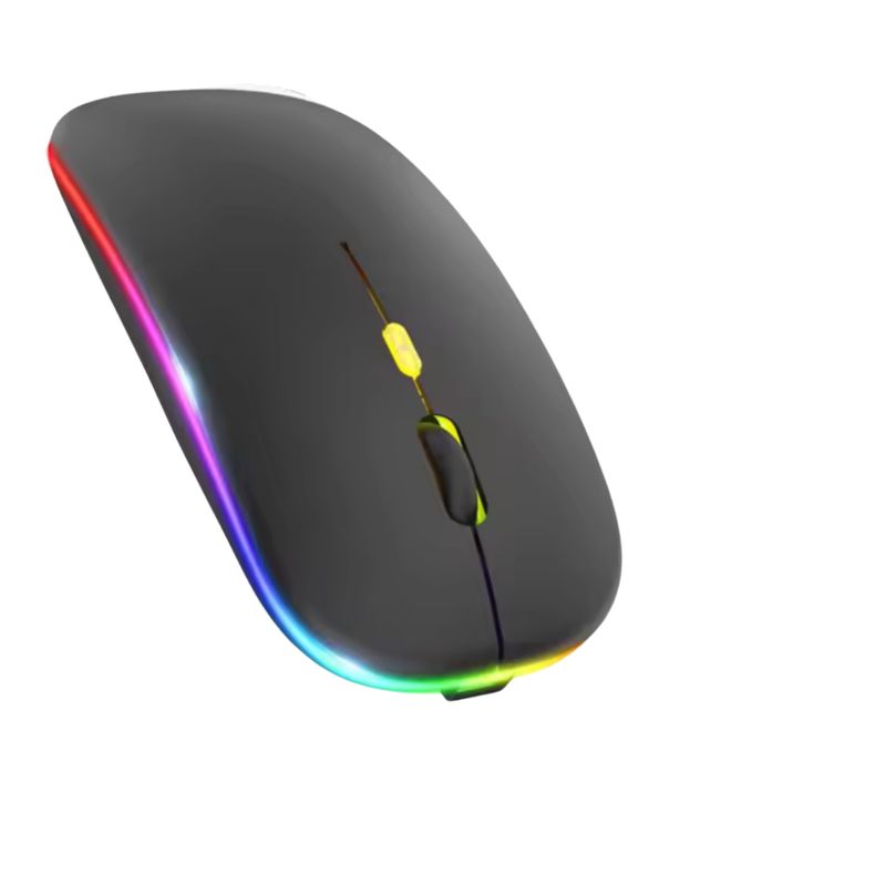 GENERICO - Mouse Inalámbrico Ergonómico , Bluetooth. 5.0 de 2.4Ghz negro