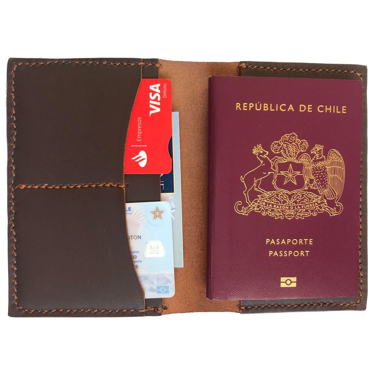 RIDERLINE - Porta pasaporte    de cuero  RIDERLINE