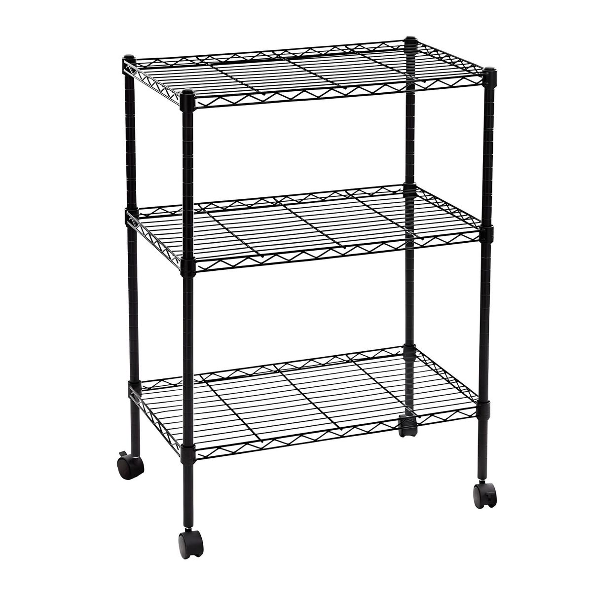 PROCHEF - Carro Organizador 3 niveles 60x35x81 cm. Acero Negro