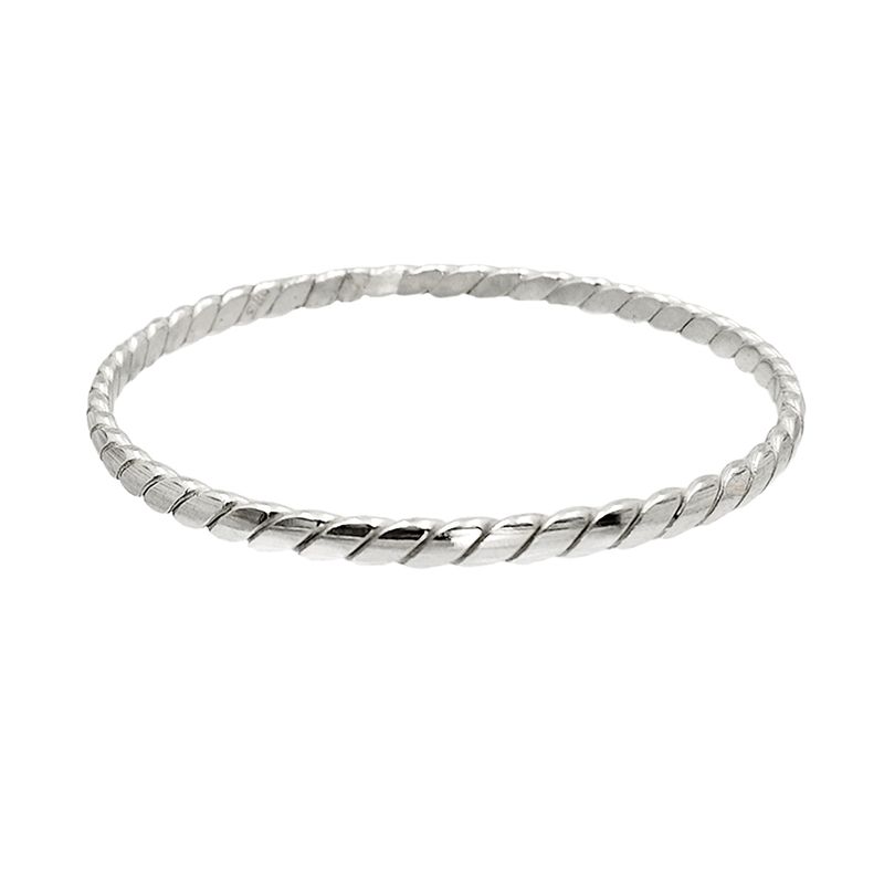 JOYAS MYTOKE - Pulsera Esclava Doblada Plata Nacional 980