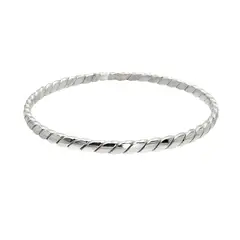 JOYAS MYTOKE - Pulsera Esclava Doblada Plata Nacional 980