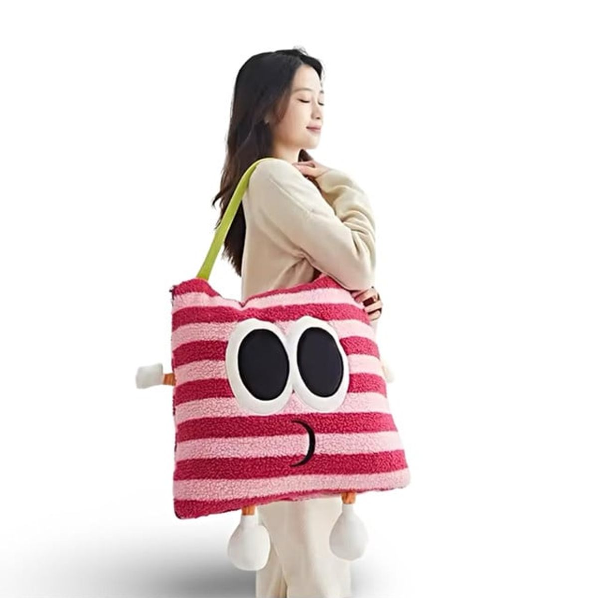 GENERICO - FRAZADA 3 EN 1 BOLSA ALMOHADA Y MANTA FUCSIA