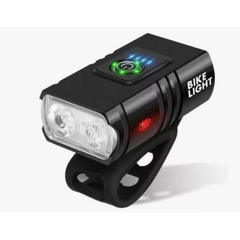GENERICO - Luz Led Delantera Para Bicicleta Recargable Usb