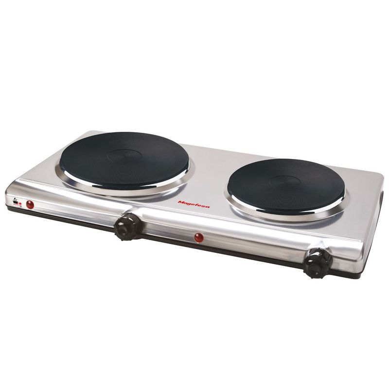 MAGEFESA - Cocina Electrica Magefesa 2 Platos Inox MGF8022