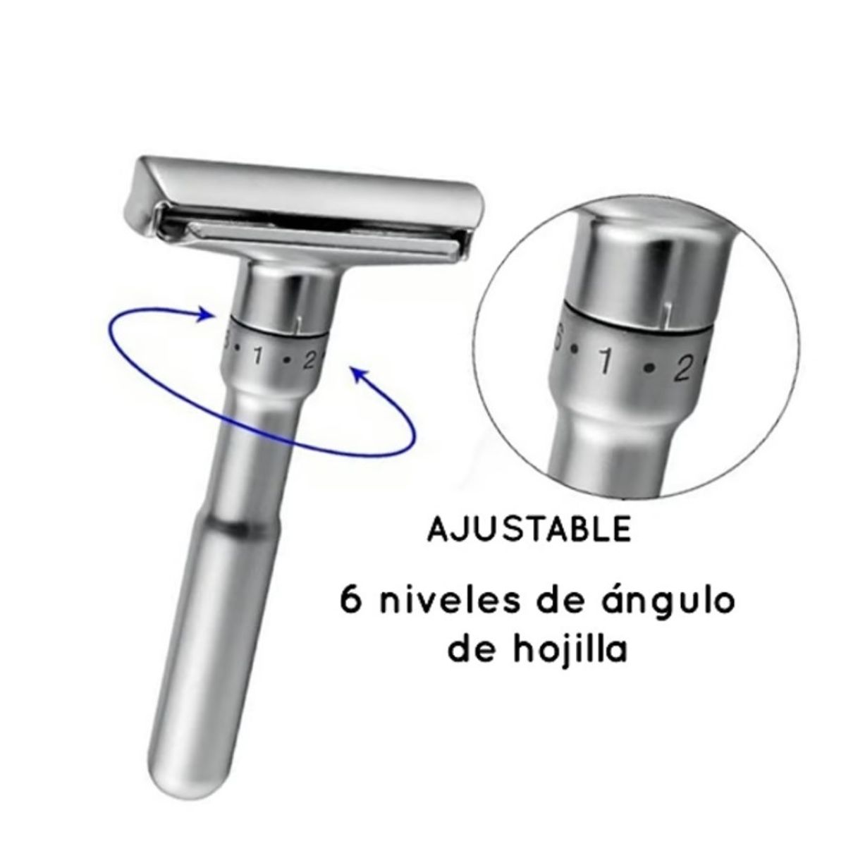 DORCO - MAXCARE Navajin Razor Maquina De Afeitar Acero Inoxidable + 5 Hojas