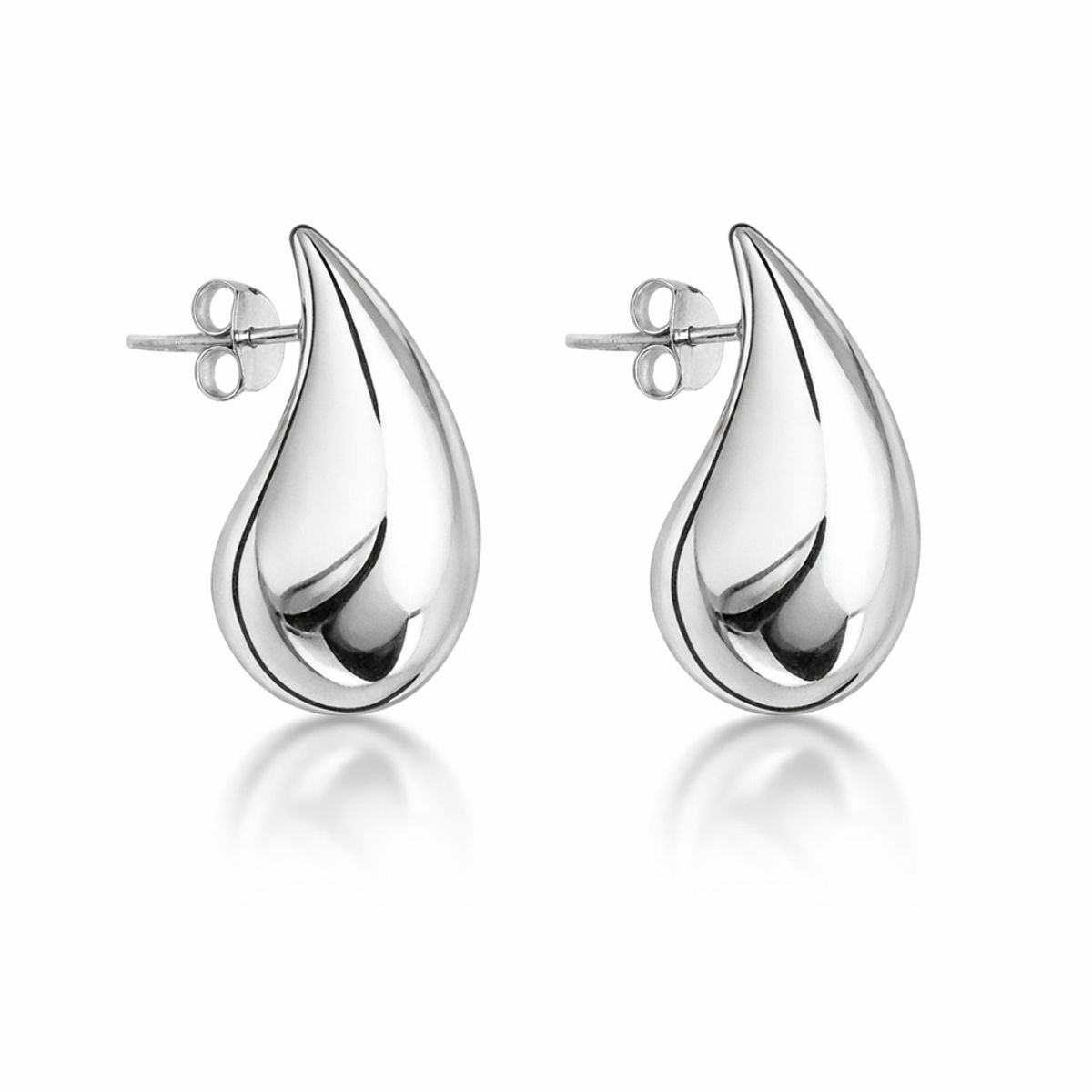 JOYAS MYTOKE - Aros Gota Con Tornillo Plata Fina 925 Mujer