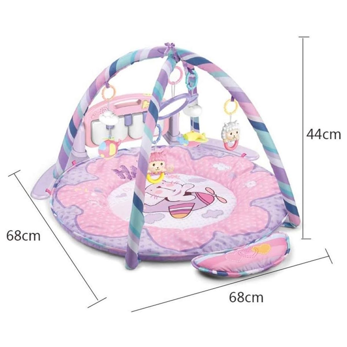 HUANGER - Alfombra De Juego Para Niños 4 en 1 Con Piano