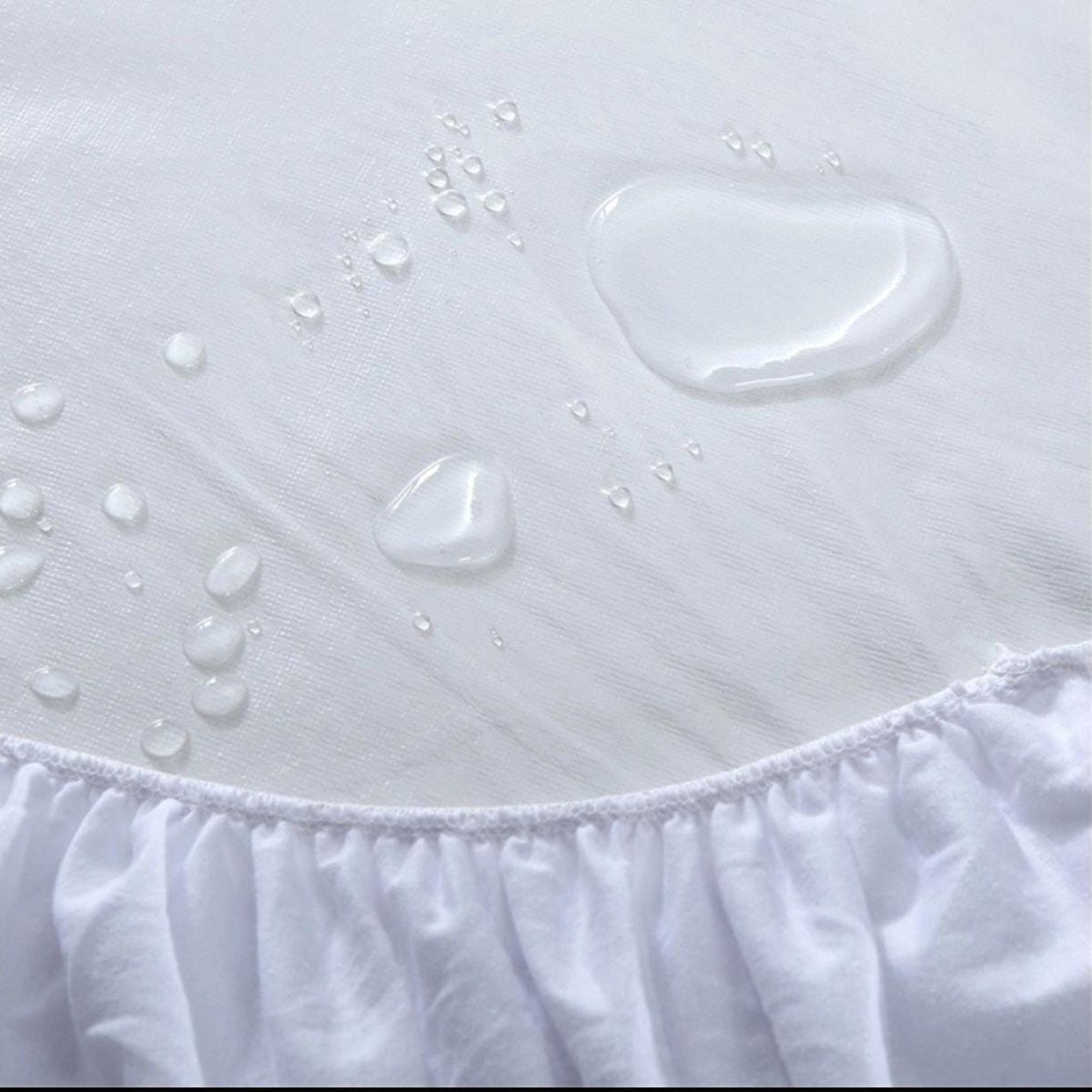 GENERICO - Cubre Colchon Protector Impermeable - Burdeo - 2 plazas