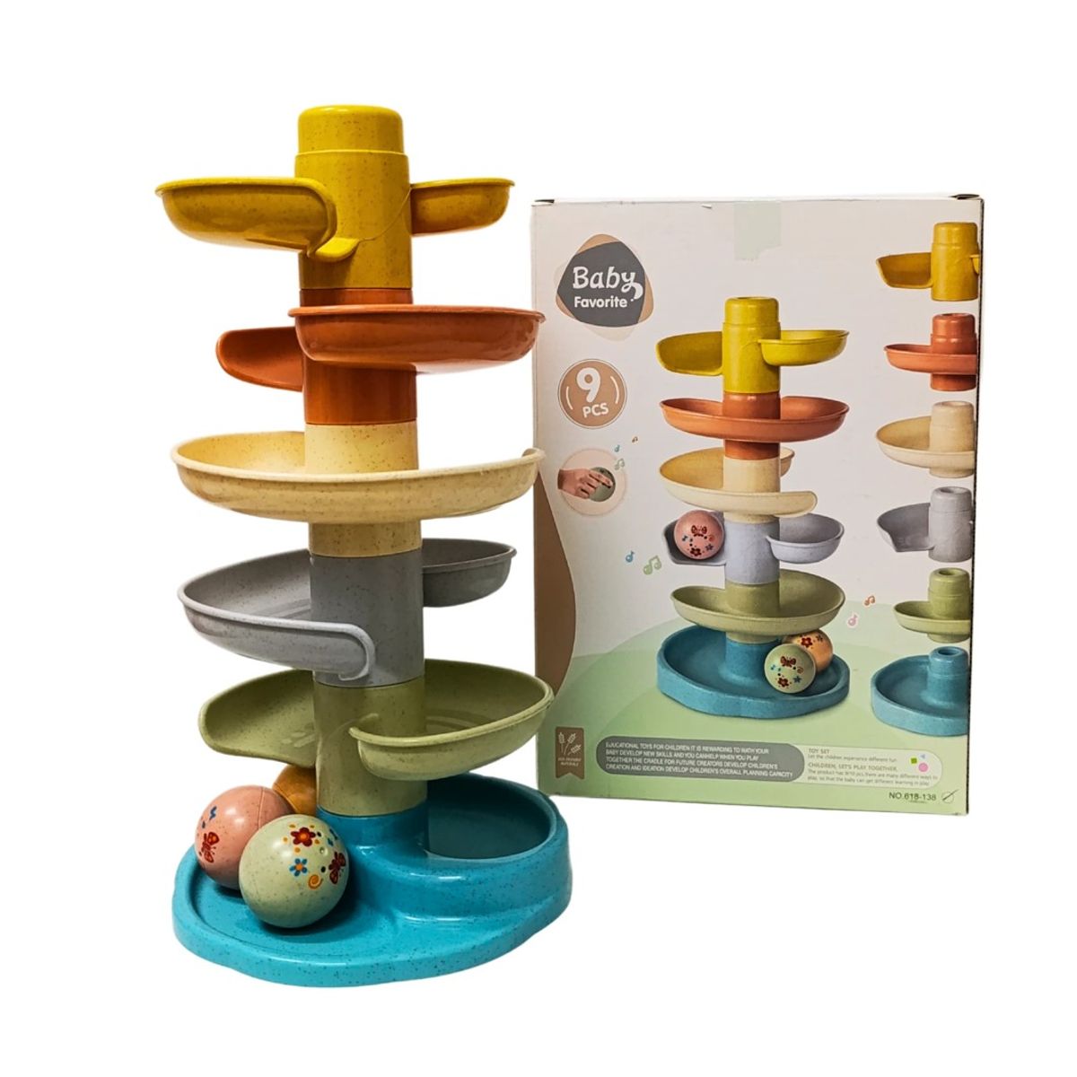 GENERICO - Juego Torre Tobogán Rolling Ball