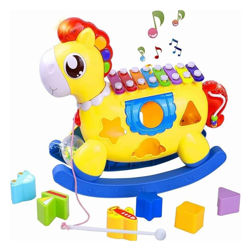 HUANGER - Juguete Xilófono Pony Multiuso Huanger
