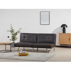 AGUILA - Futón Sofá Cama Chaise Longue de PAB-161N5S-DARK BROWN