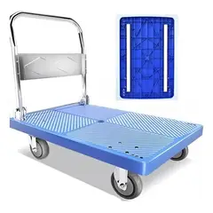 RAGNAR - Carro Carga Yegua Plegable Plataforma 90x60cm 300-400kg