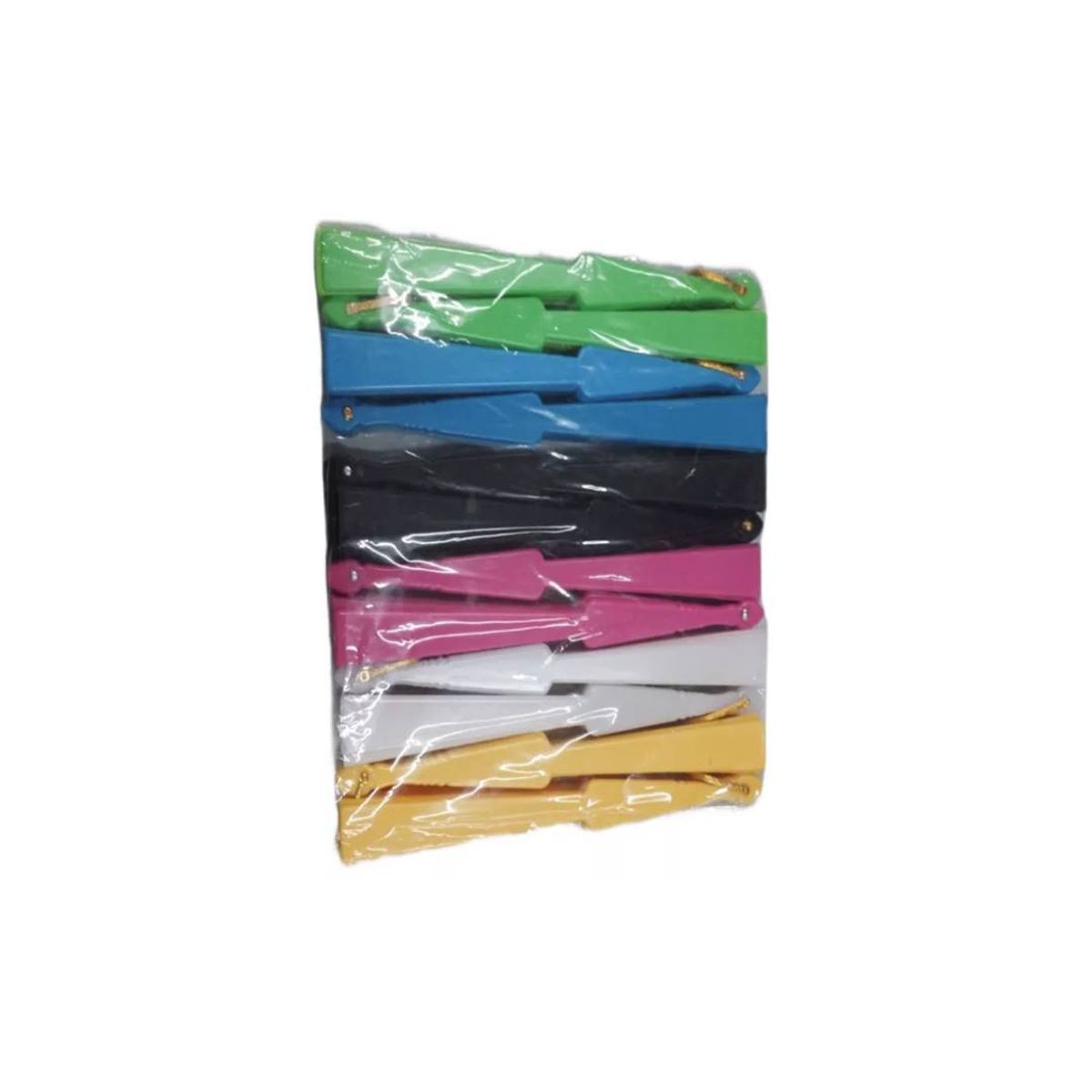 GENERICO - 10 Abanicos Surtidos de Tela: Variedad de Colores para Cada Ocasión