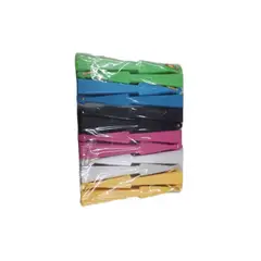 GENERICO - 10 Abanicos Surtidos de Tela: Variedad de Colores para Cada Ocasión