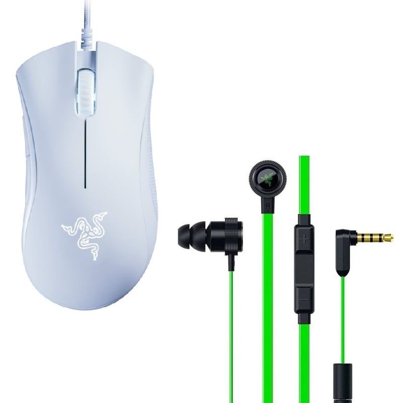 RAZER - Mouse Razer DeathAdder Essential y Audifonos Razer Hammerhead pro V2