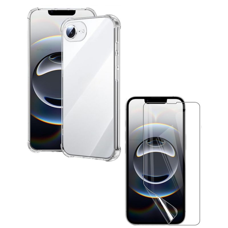 GENERICO - Carcasas Transparente Ref iPhone 16E + Hidrogel