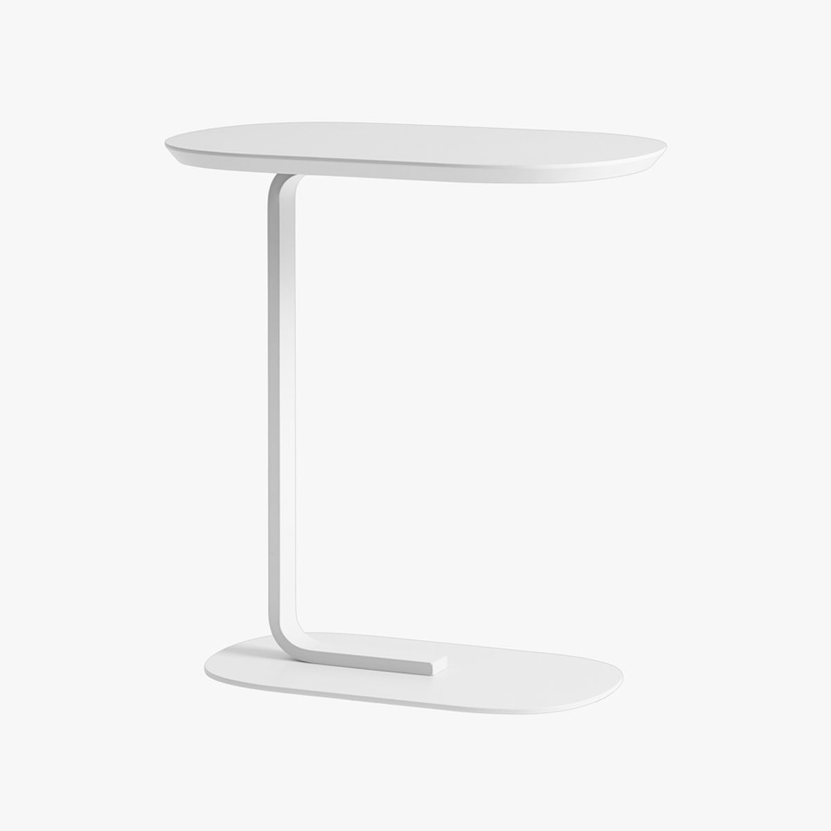 MOBOI - Pack 2 Mesas De Centro Lateral Auxiliar Minimalista Blanca