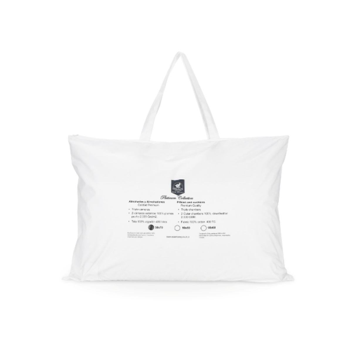 ESSENCE EMPORIUM - Almohadas Tricámaras 100% Plumas de Ganso 50x70 cm.