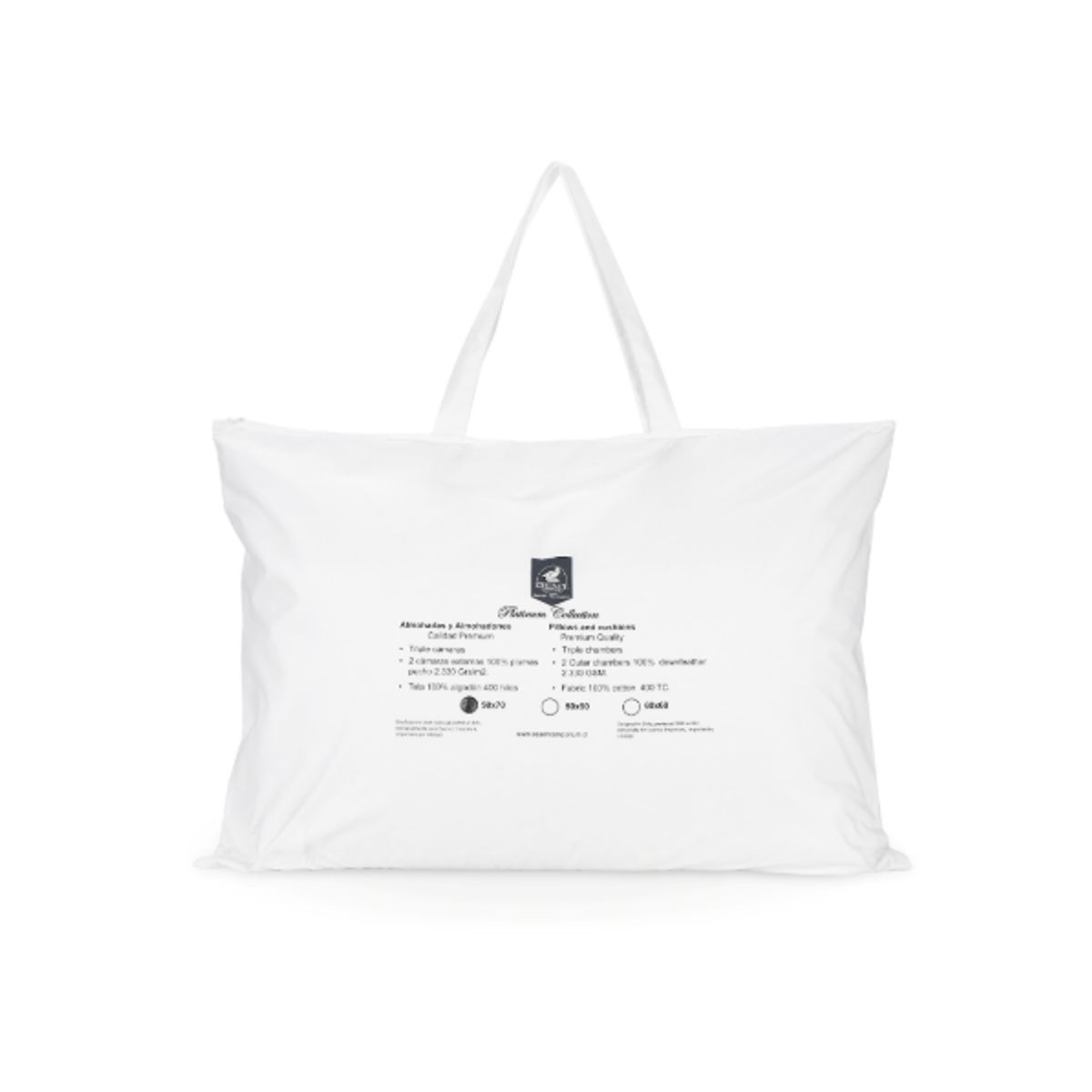 ESSENCE EMPORIUM - Almohadas Tricámaras 100% Plumas de Ganso 50x70 cm.