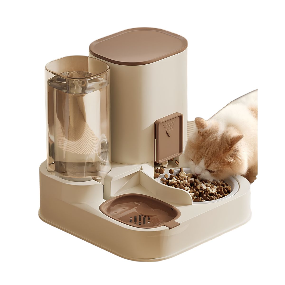 LUBABYCAS - Dispensador Automático Agua Y Alimento 2 En 1 By LuBabycas