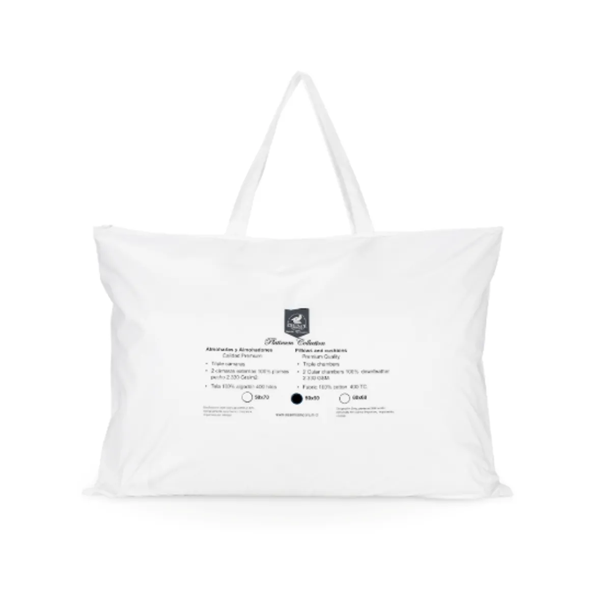 ESSENCE EMPORIUM - Almohadas 50x90 Tricámaras 100% Plumas de Ganso.