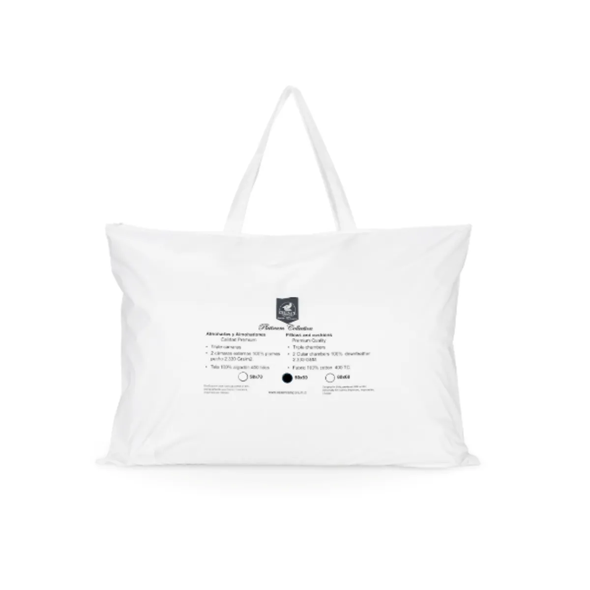 ESSENCE EMPORIUM - Almohadas 50x90 Tricámaras 100% Plumas de Ganso.