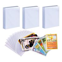 300 Fundas Protectoras Cartas Tcg Ajuste Perfecto 66x91mm