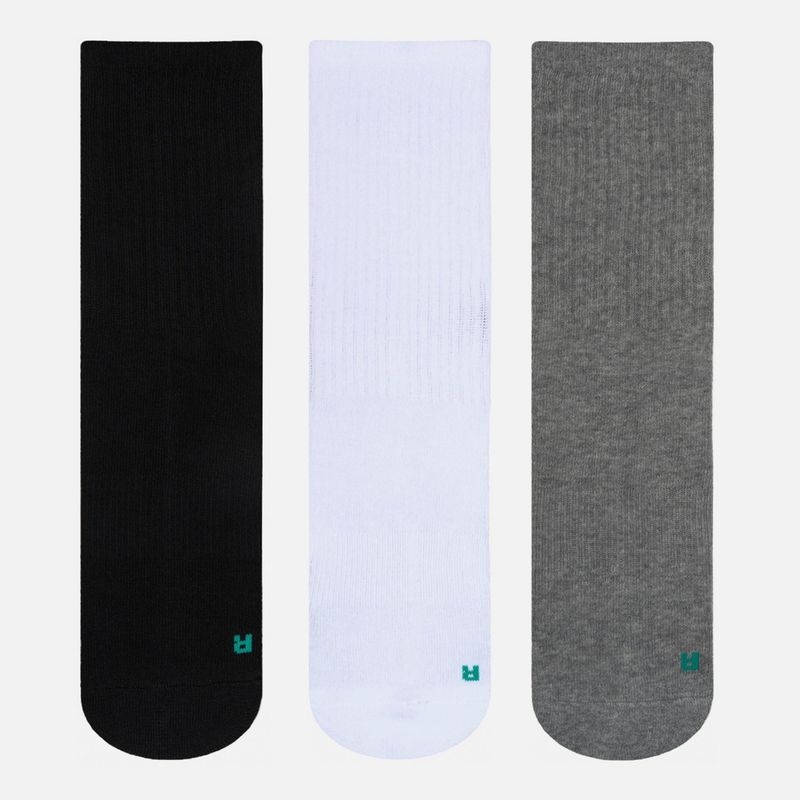 VULCANO - Calcetines Vulcano Essentials Pack Long Negro / Gris / Blanco Vulcano