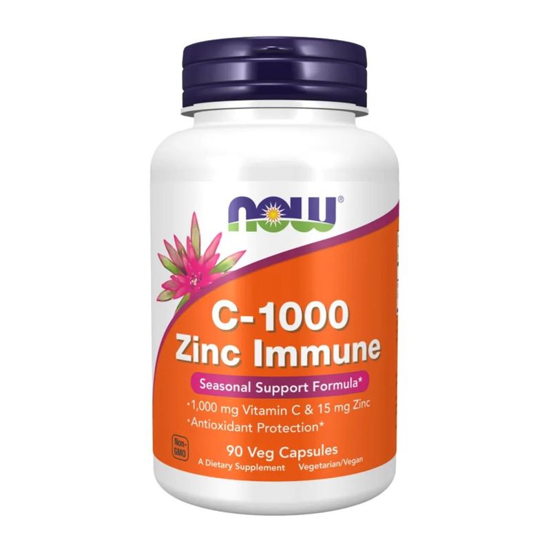 NOW - C-1000 Zinc Inmune 90 caps - Now Foods