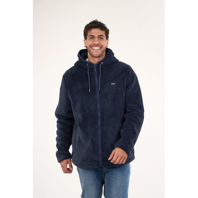 POLEMIC - Poleron Bonded Shaggy con gorro 8701 Polemic