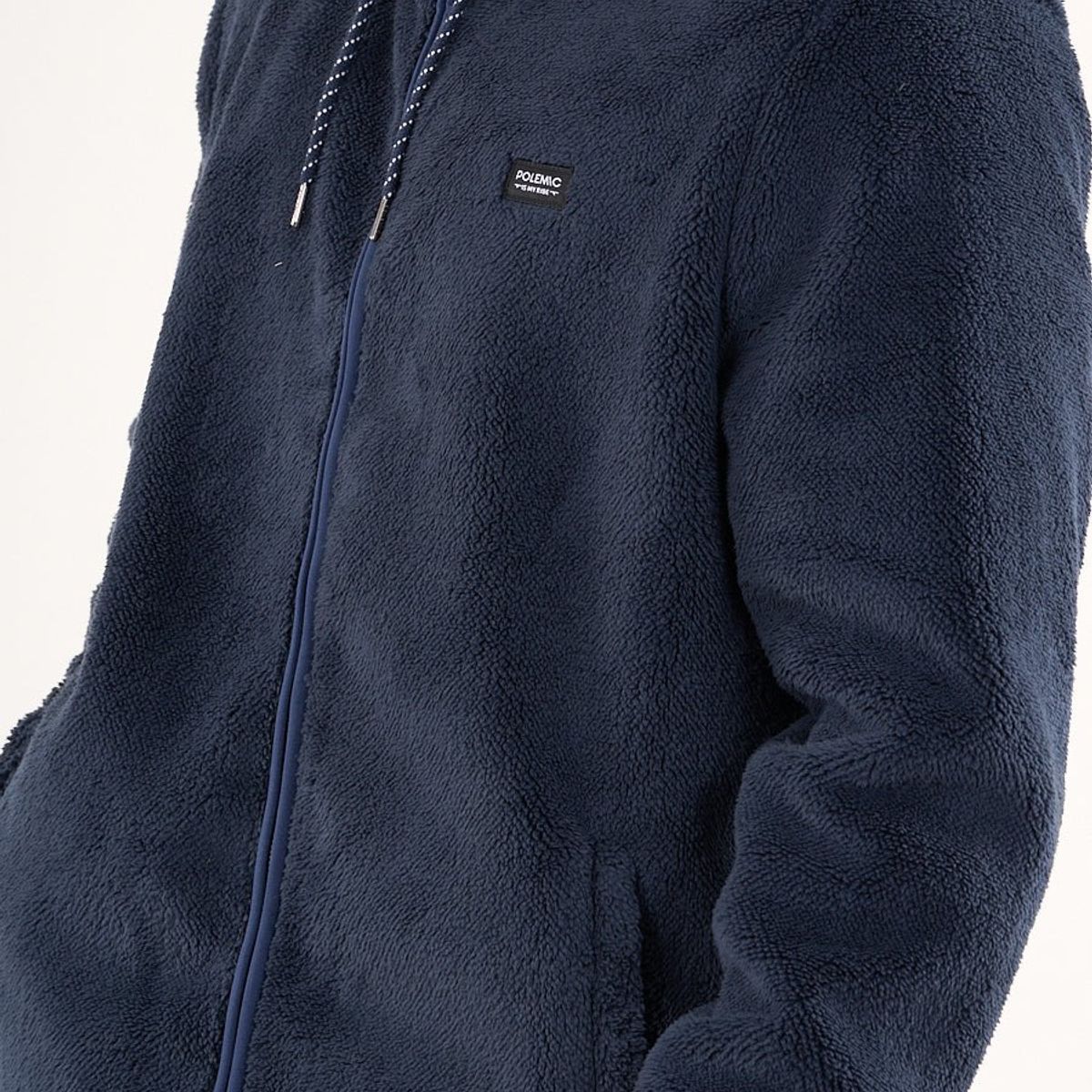 POLEMIC - Poleron Bonded Shaggy con gorro 8701 Polemic