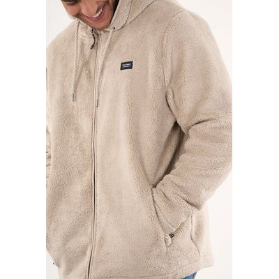 Imagen 2 del producto Poleron Bonded Shaggy con gorro Classic 8701 Polemic.