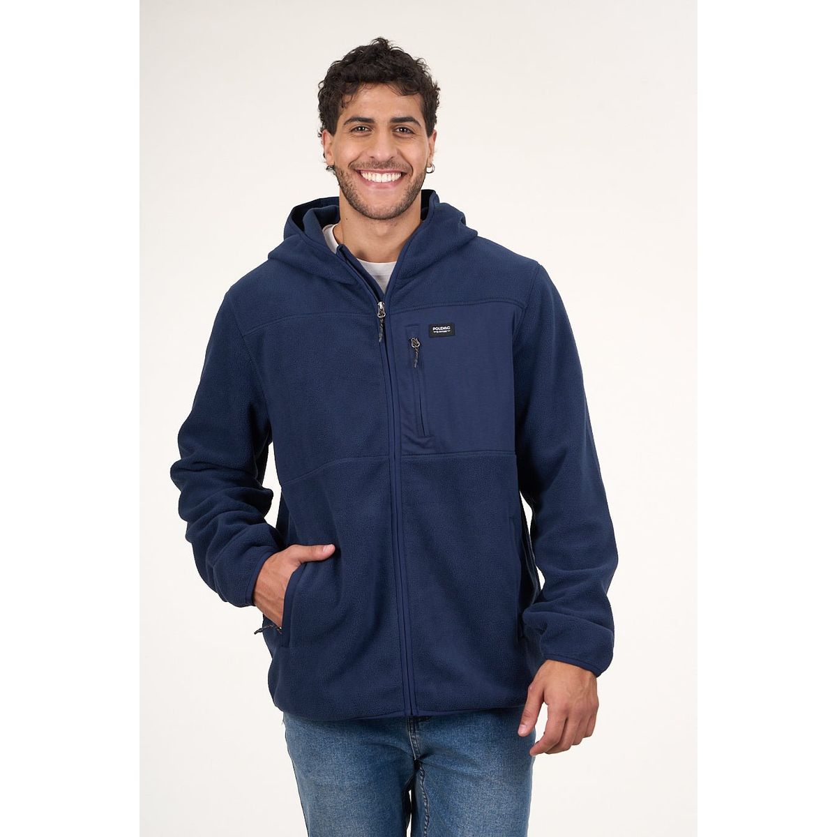 POLEMIC - Poleron Micropolar Full Zipper y gorro 8706 Polemic