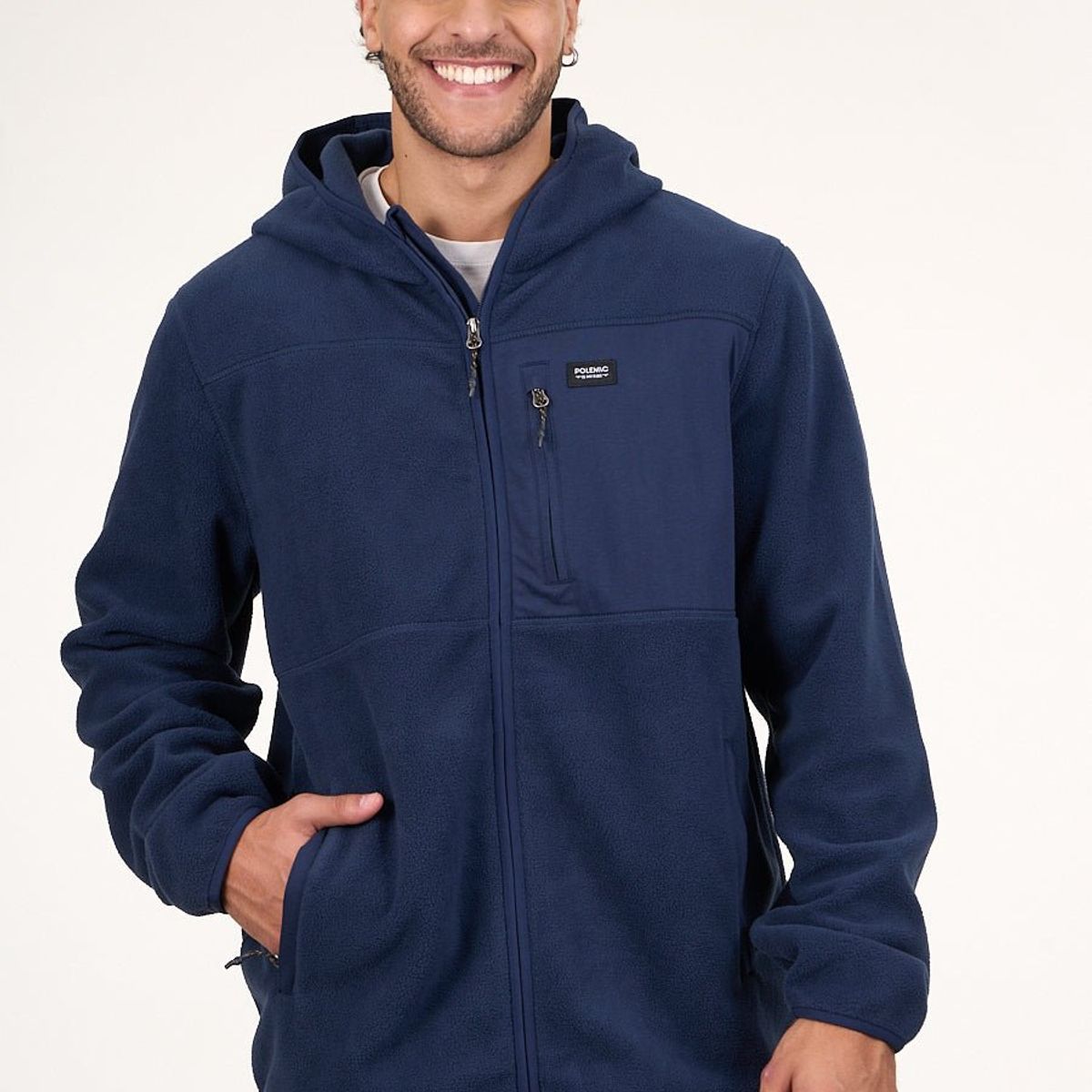 POLEMIC - Poleron Micropolar Full Zipper y gorro 8706 Polemic