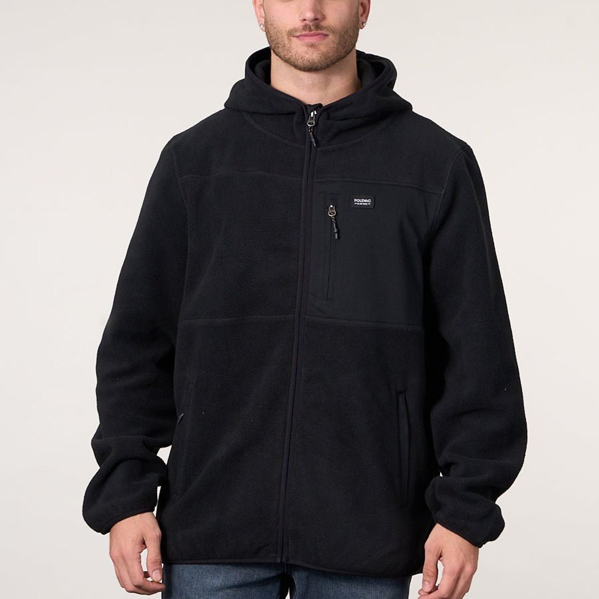 POLEMIC - Poleron Micropolar Full Zipper y gorro 8706 Polemic