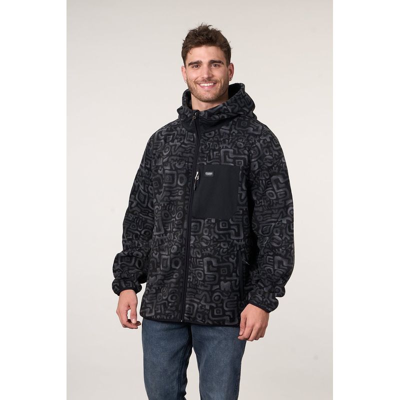 POLEMIC - Poleron Micropolar Full Zipper y gorro 8708 Polemic
