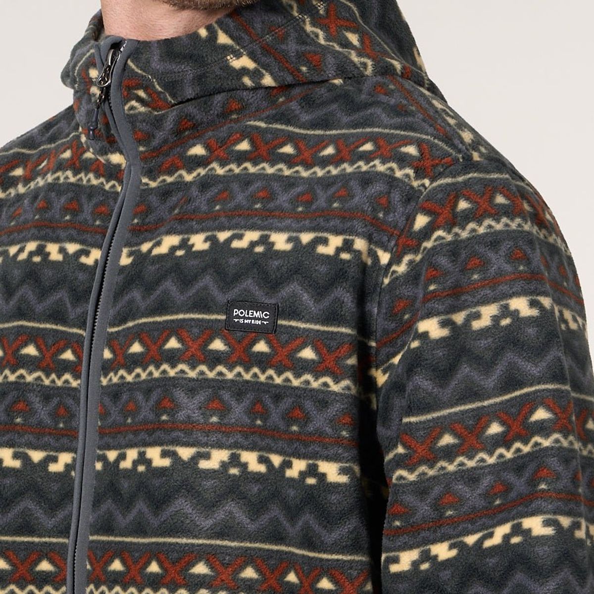 POLEMIC - Poleron Micropolar cierre y gorro 8709 Polemic