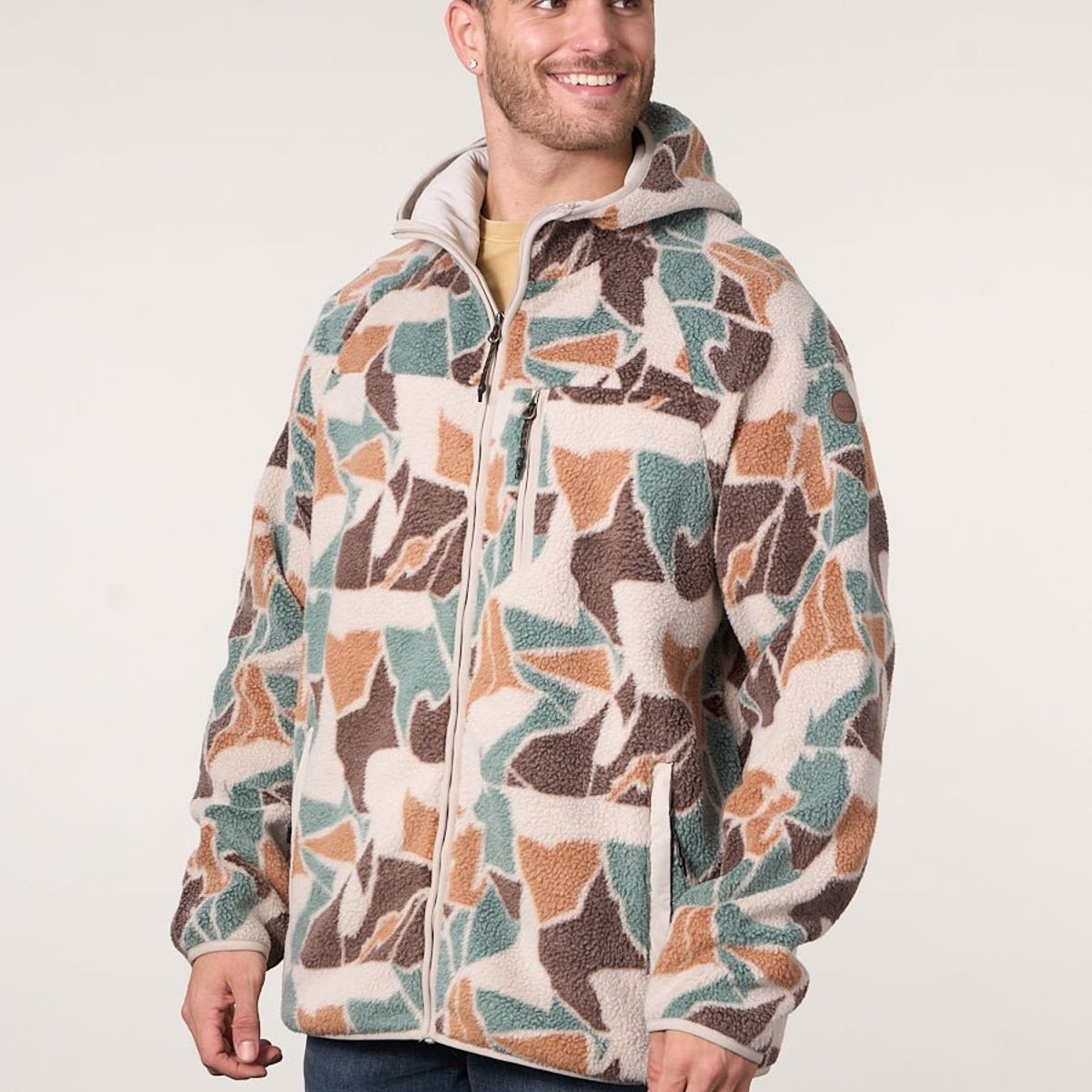 POLEMIC - Poleron Mini sherpa full cierre y gorro 8712 Polemic.