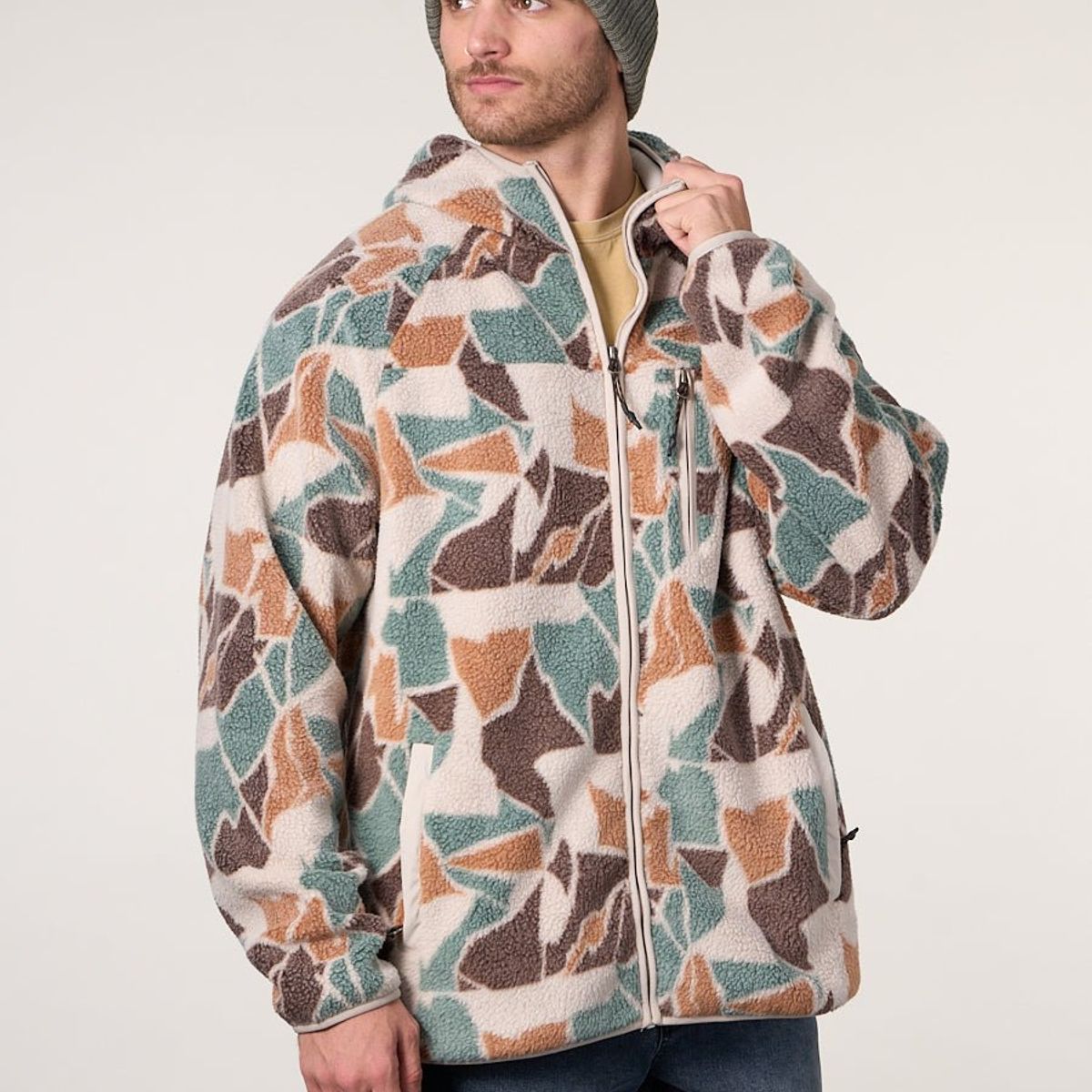 POLEMIC - Poleron Mini sherpa full cierre y gorro 8712 Polemic.