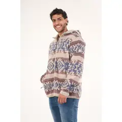 POLEMIC - Poleron Mini sherpa full cierre y gorro 8713