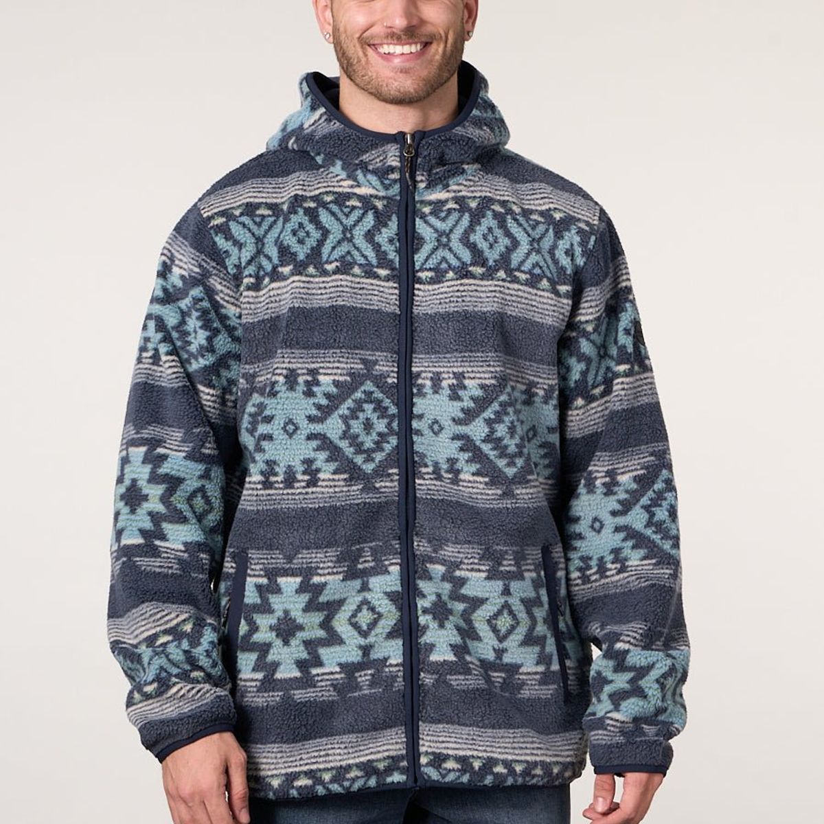 POLEMIC - Poleron Mini sherpa full cierre y gorro 8713 Polemic