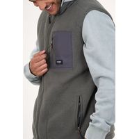 Poleron sin mangas Mini sherpa full cierre 8714