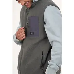 POLEMIC - Poleron sin mangas Mini sherpa full cierre 8714